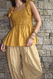Paloma Bandeau Cami Mustard